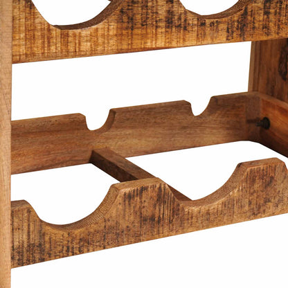 Wine Rack Brown 60 x 45 x 33 cm Solid Rough Mango Wood