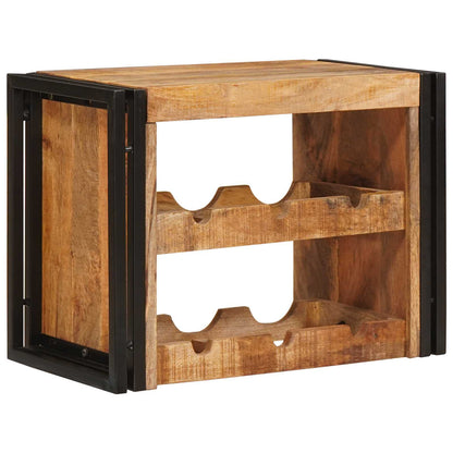 Wine Rack Brown 60 x 45 x 33 cm Solid Rough Mango Wood