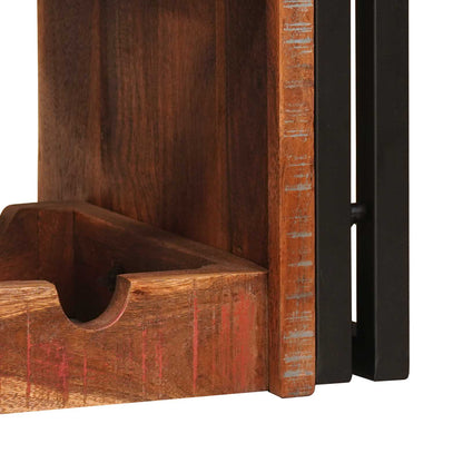 Wine Rack Brown 60 x 45 x 33 cm Solid Reclaimed Wood