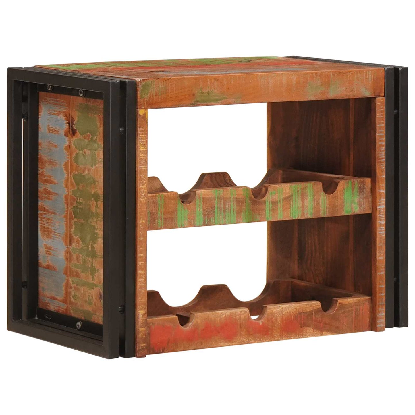 Wine Rack Brown 60 x 45 x 33 cm Solid Reclaimed Wood