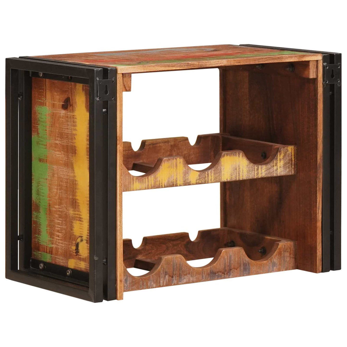 Wine Rack Brown 60 x 45 x 33 cm Solid Reclaimed Wood