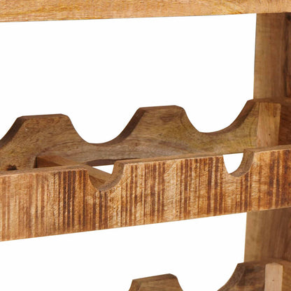 Wine Rack Brown 80 x 45 x 33 cm Solid Rough Mango Wood
