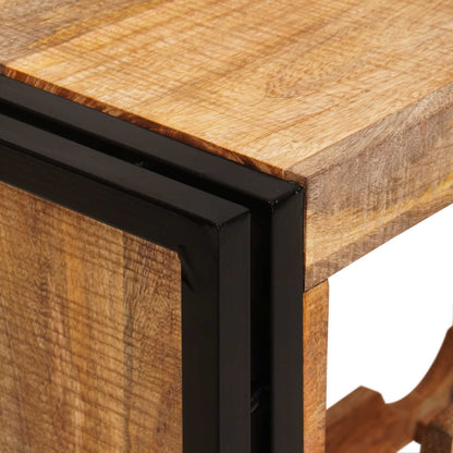 Wine Rack Brown 100 x 45 x 33 cm Solid Rough Mango Wood