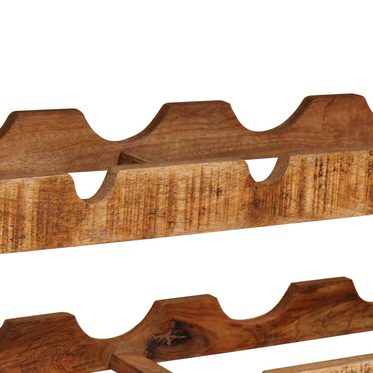 Wine Rack Brown 100 x 45 x 33 cm Solid Rough Mango Wood