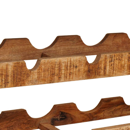 Wine Rack Brown 100 x 45 x 33 cm Solid Rough Mango Wood