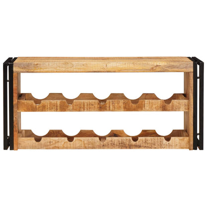 Wine Rack Brown 100 x 45 x 33 cm Solid Rough Mango Wood