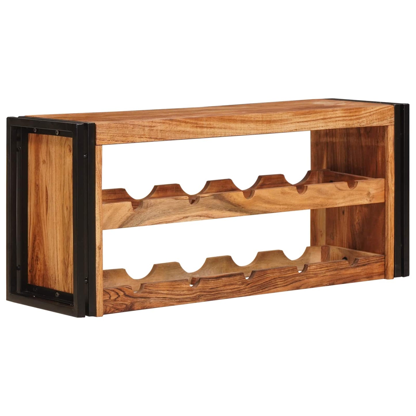 Wine Rack Brown 100 x 45 x 33 cm Solid Acacia Wood