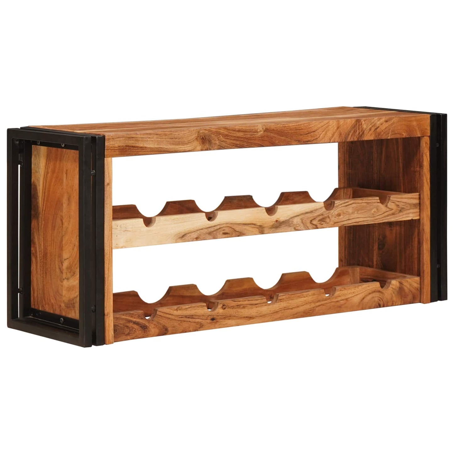 Wine Rack Brown 100 x 45 x 33 cm Solid Acacia Wood
