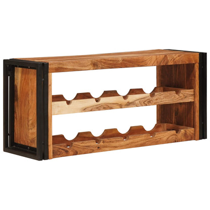 Wine Rack Brown 100 x 45 x 33 cm Solid Acacia Wood