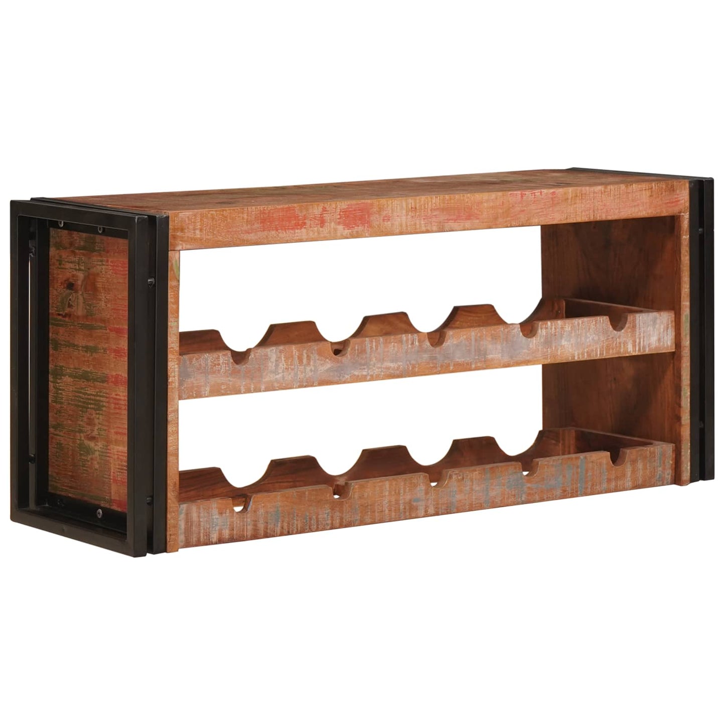 Wine Rack Brown 100 x 45 x 33 cm Solid Reclaimed Wood