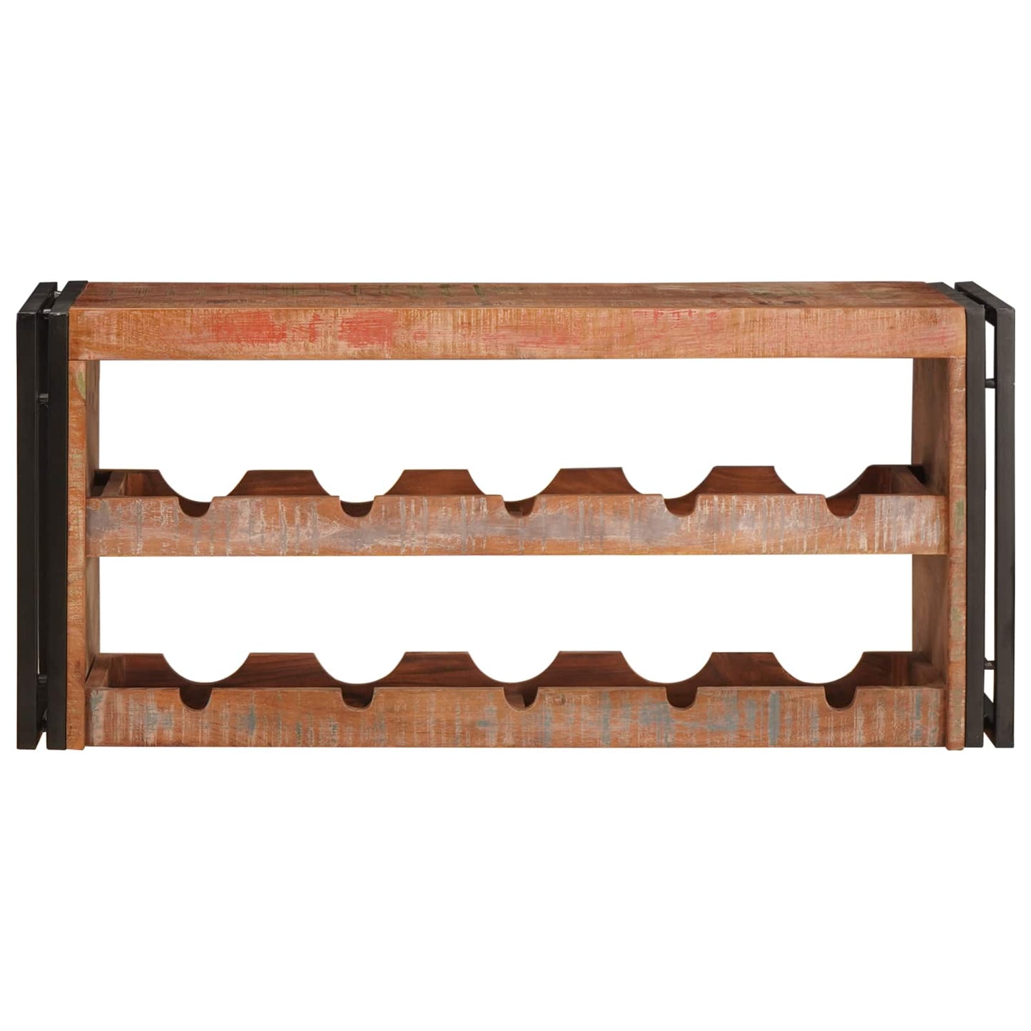 Wine Rack Brown 100 x 45 x 33 cm Solid Reclaimed Wood