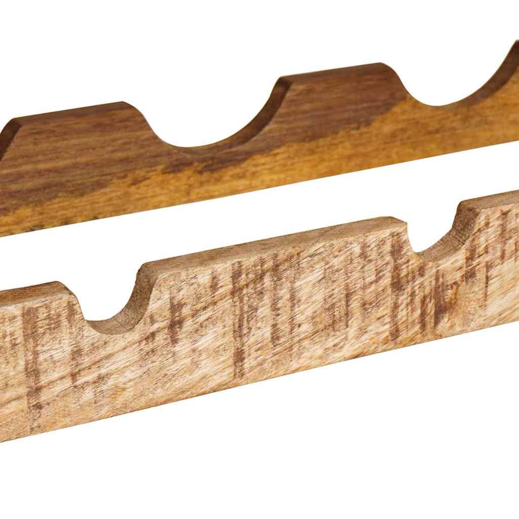 Wine Rack Brown 120 x 45 x 33 cm Solid Rough Mango Wood