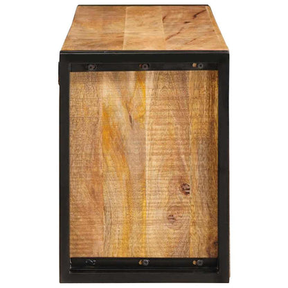 Wine Rack Brown 120 x 45 x 33 cm Solid Rough Mango Wood