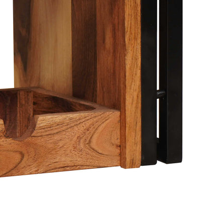 Wine Rack Brown 120 x 45 x 33 cm Solid Acacia Wood