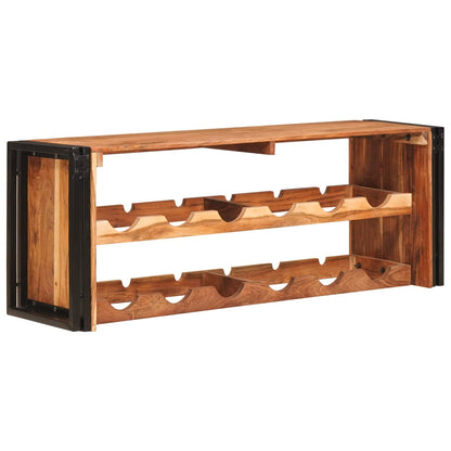 Wine Rack Brown 120 x 45 x 33 cm Solid Acacia Wood