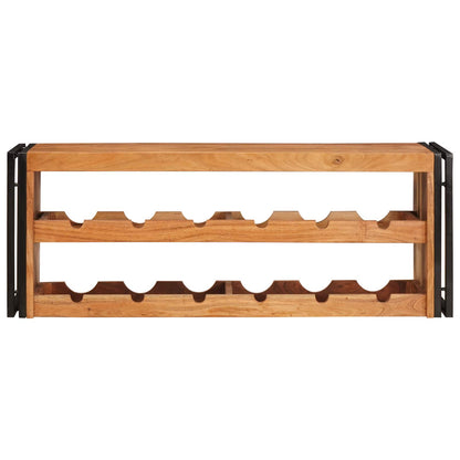 Wine Rack Brown 120 x 45 x 33 cm Solid Acacia Wood