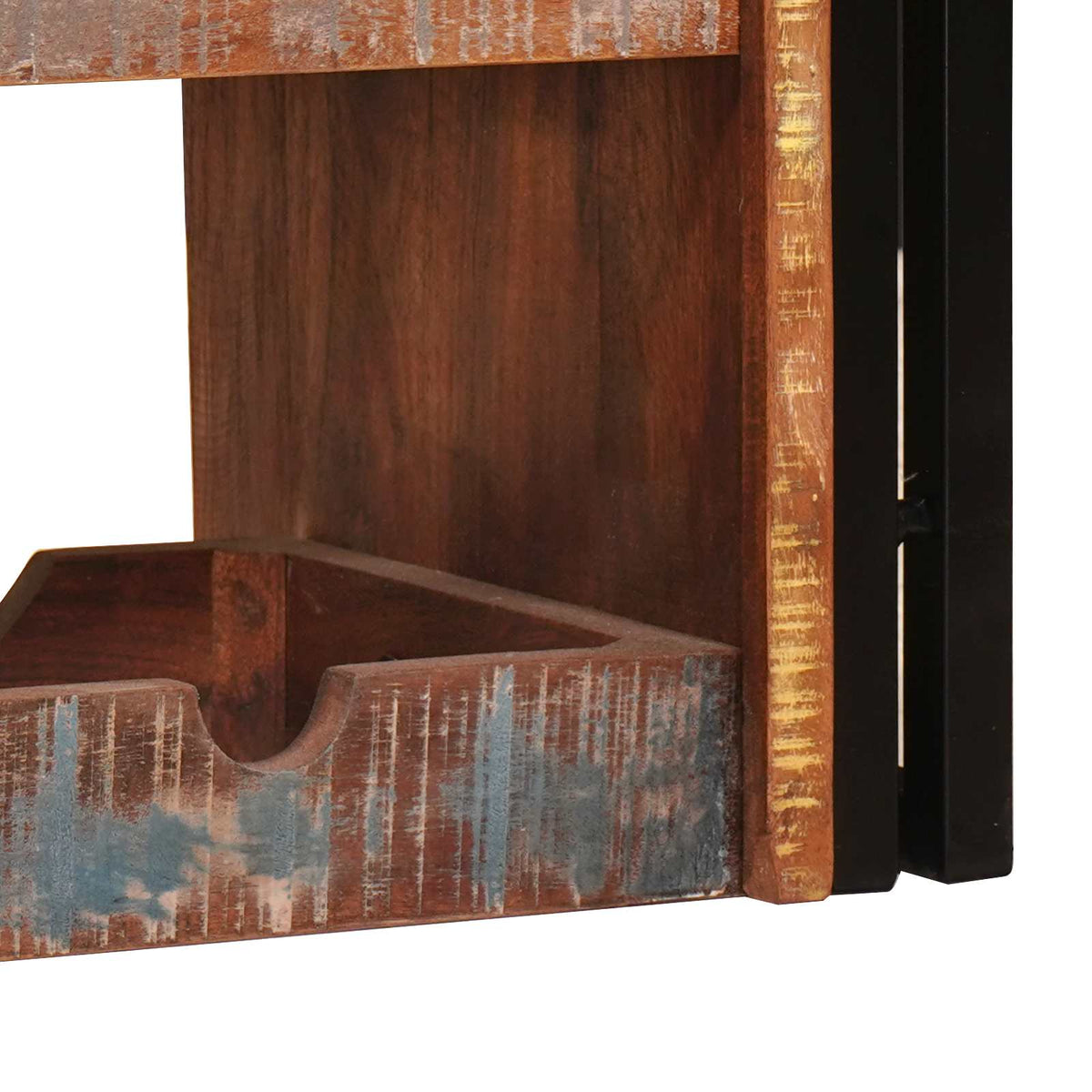 Wine Rack Brown 120 x 45 x 33 cm Solid Reclaimed Wood
