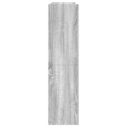 Shoe Rack Grey Sonoma 80x25x100 cm Engineered Wood