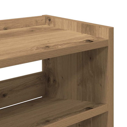 Shoe Rack Artisan Oak 80x25x100 cm Engineered Wood