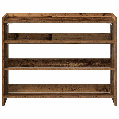 Shoe Rack Old Wood 80x25x62 cm Engineered Wood