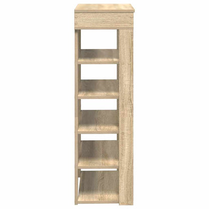 Shoe Rack Sonoma Oak 60x30x98 cm Engineered Wood