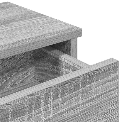 Wall Shelf with Drawers Grey Sonoma 60x28x15 cm Engineered Wood