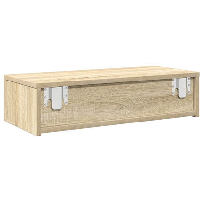 Wall Shelf with Drawers Sonoma Oak 60x26.5x15 cm Engineered Wood