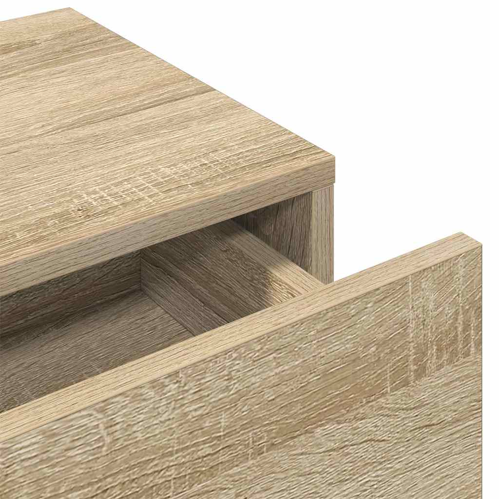 Wall Shelf with Drawers Sonoma Oak 60x26.5x15 cm Engineered Wood