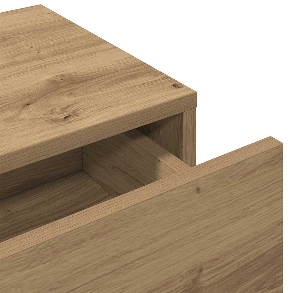 Wall Shelf with Drawers Artisian Oak 60x26.5x15 cm Engineered Wood