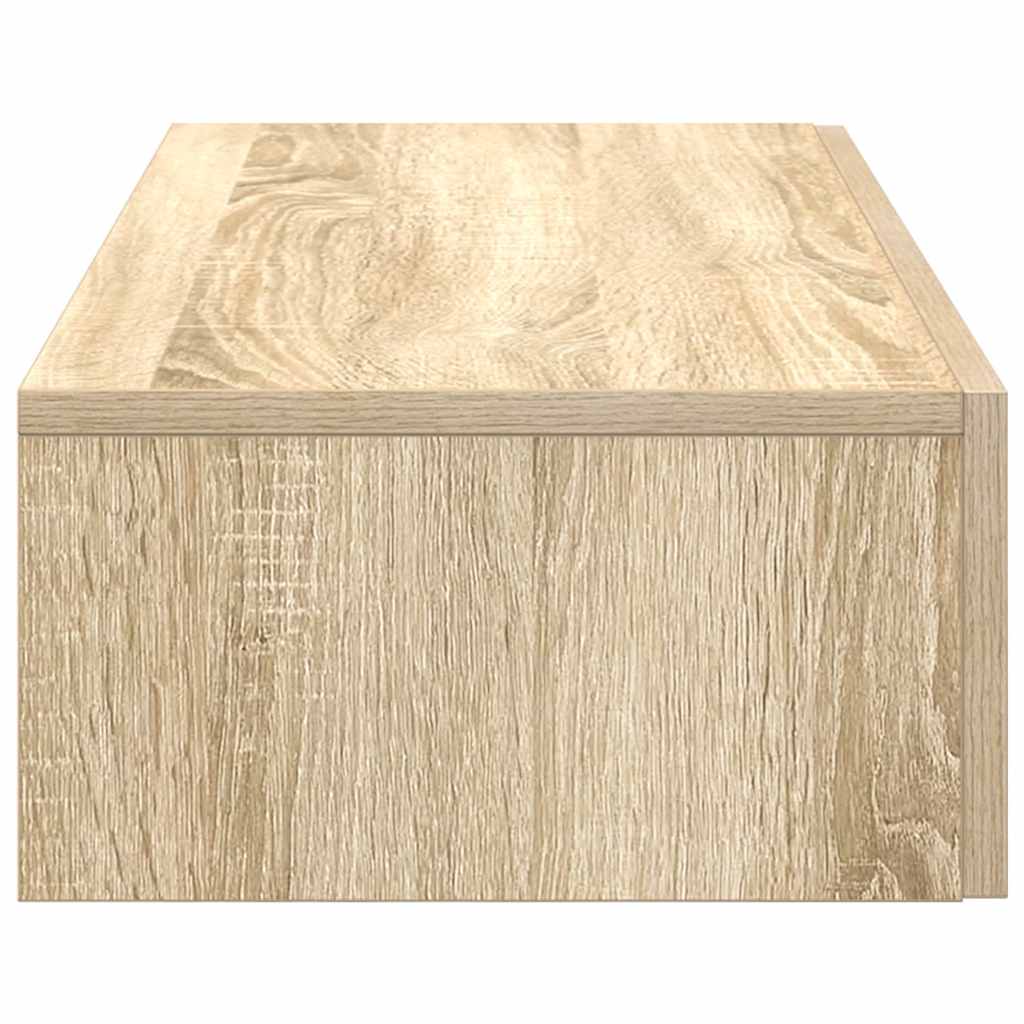 Wall Shelf with Drawers Sonoma Oak 80x33x17 cm Engineered Wood