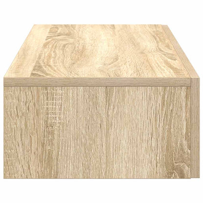 Wall Shelf with Drawers Sonoma Oak 80x33x17 cm Engineered Wood
