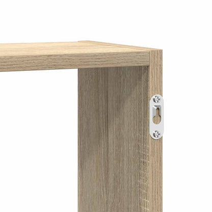 Wall Cube Shelf 5 Compartments Sonoma Oak Engineered Wood