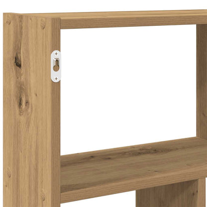 Wall Cube Shelf 12 Compartments Artisian Oak Engineered Wood