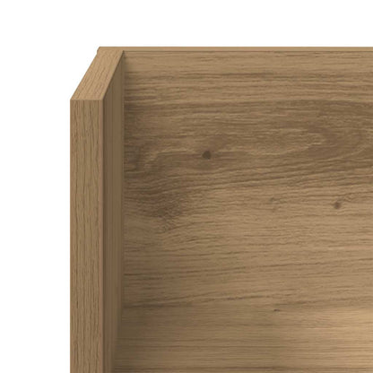 Wall Shelves 2 pcs Artisan Oak 75x16.5x16.5 cm Engineered Wood
