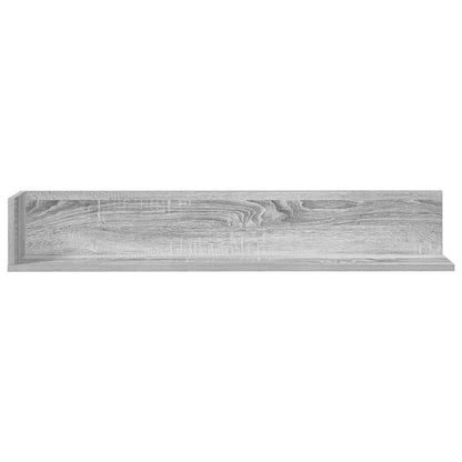 Wall Shelves 2 pcs Grey Sonoma 100x16.5x16.5 cm Engineered Wood