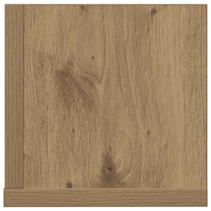 Wall Shelves 2 pcs Artisan Oak 100x16.5x16.5 cm Engineered Wood
