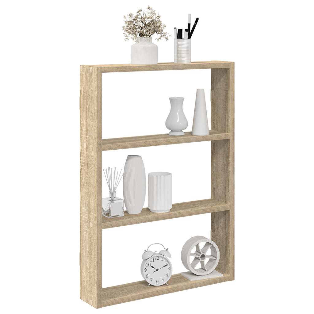 Wall Shelf Sonoma Oak 43x9x60 cm Engineered Wood