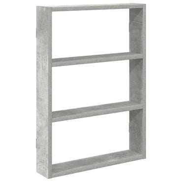 Wall Shelf Concrete Grey 43x9x60 cm Engineered Wood