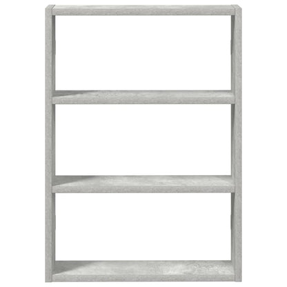 Wall Shelf Concrete Grey 43x9x60 cm Engineered Wood