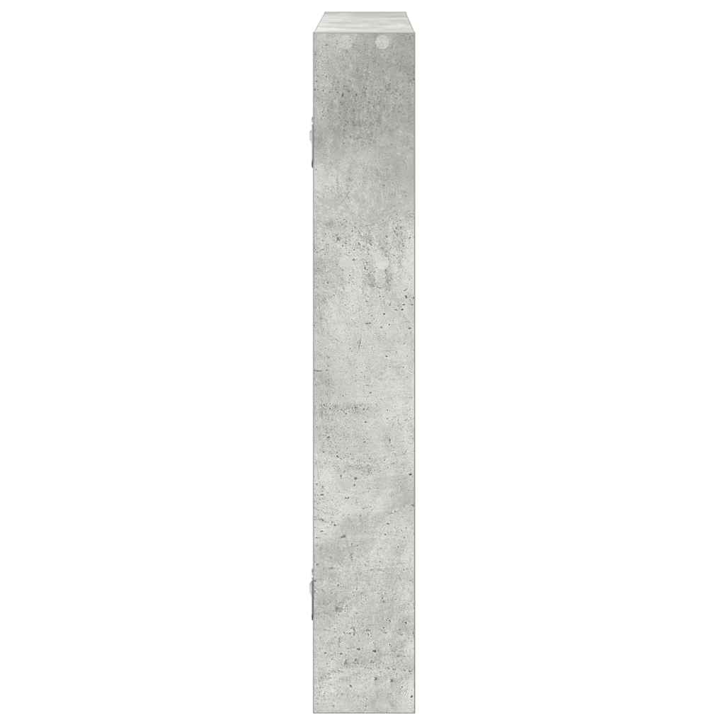 Wall Shelf Concrete Grey 43x9x60 cm Engineered Wood