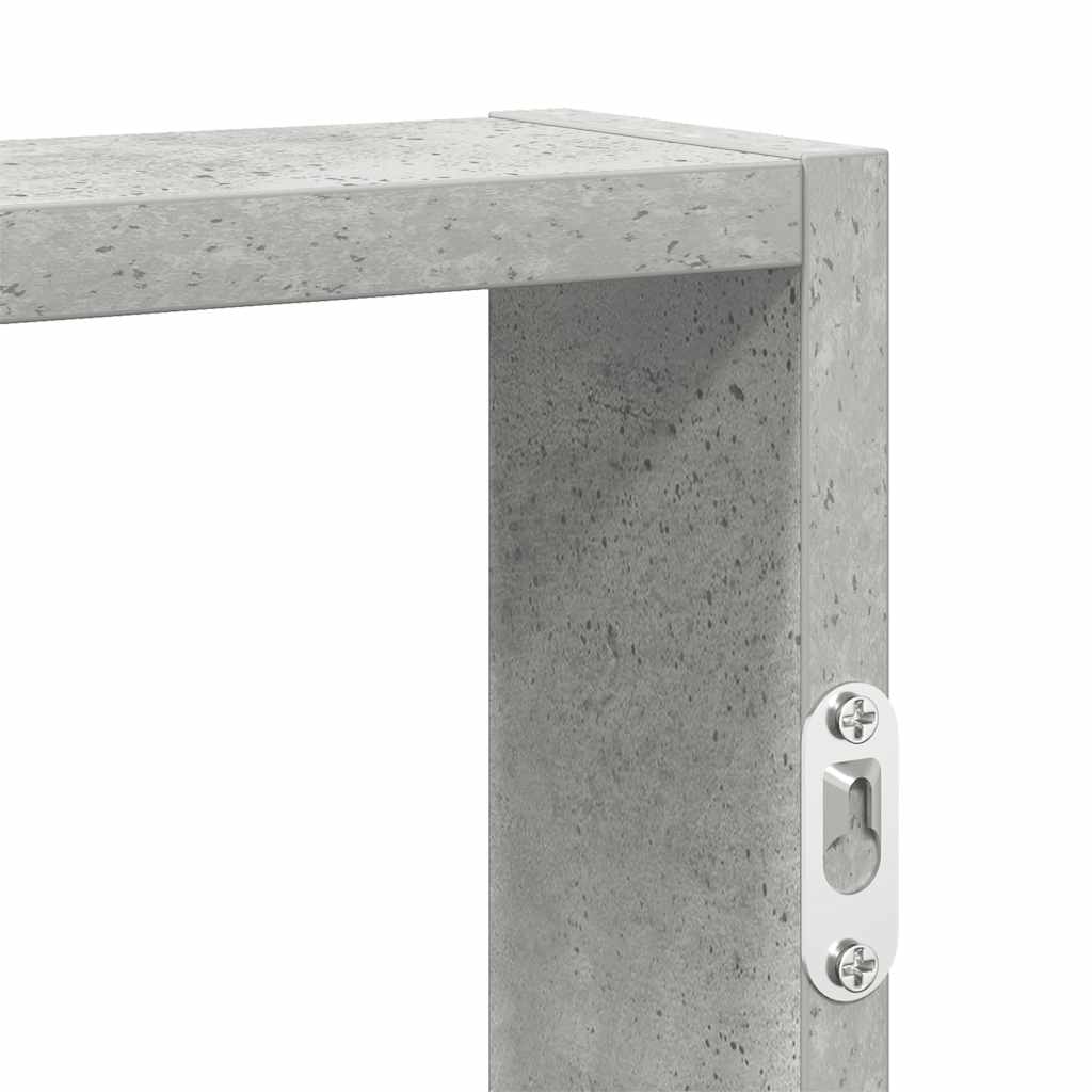 Wall Shelf Concrete Grey 43x9x60 cm Engineered Wood