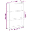 Wall Shelf Grey Sonoma 43x9x60 cm Engineered Wood