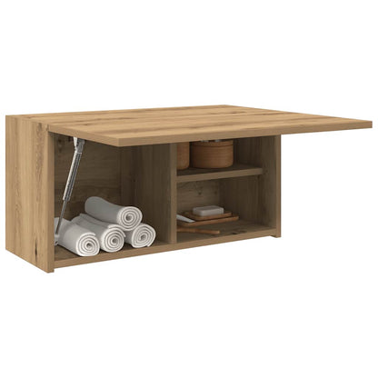 Bathroom Wall Cabinet Artisan Oak 60x25x30 cm Engineered Wood