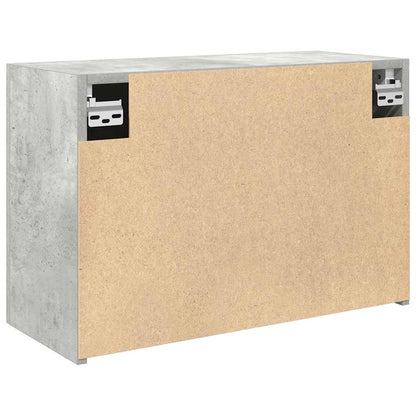 Bathroom Wall Cabinet Concrete Grey 60x25x40 cm Engineered Wood