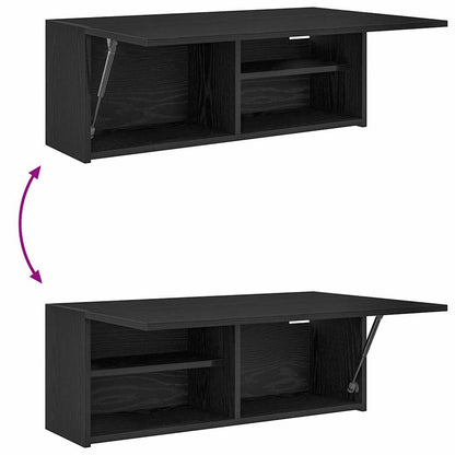 Bathroom Wall Cabinet Black 80x25x30 cm Engineered Wood