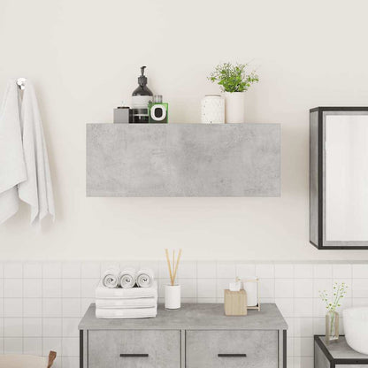 Bathroom Wall Cabinet Concrete Grey 80x25x30 cm Engineered Wood