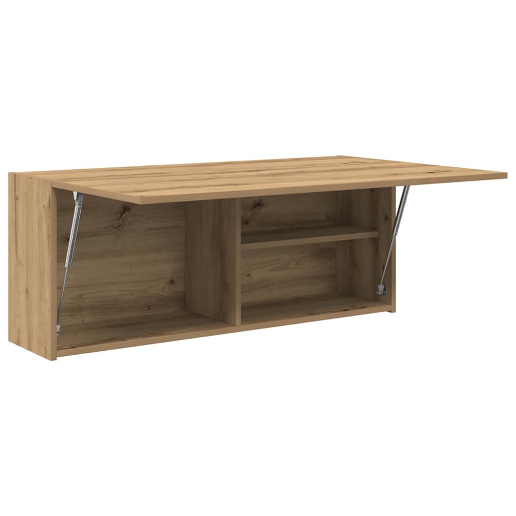 Bathroom Wall Cabinet Artisan Oak 100x25x40 cm Engineered Wood