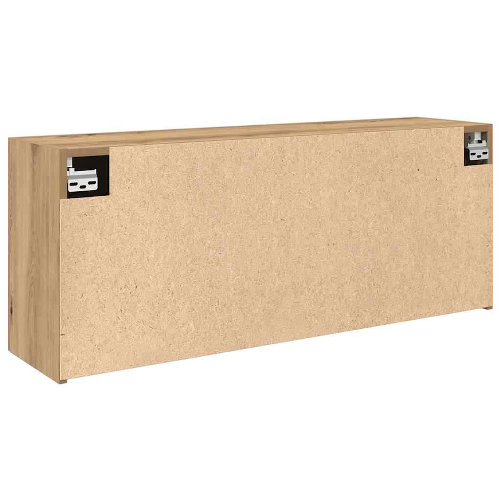 Bathroom Wall Cabinet Artisan Oak 100x25x40 cm Engineered Wood