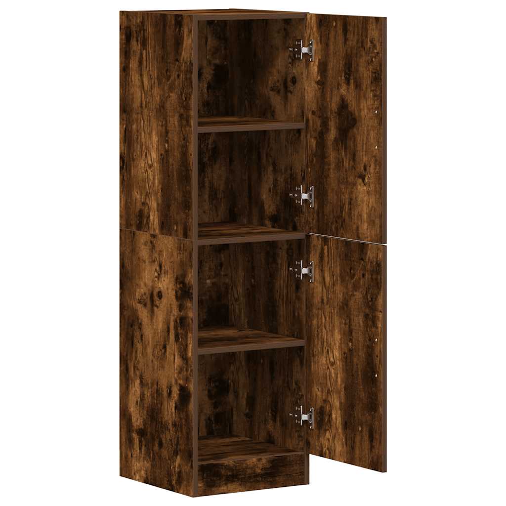 Kitchen Cabinet Smoked Oak 38x41.5x131.5 cm Engineered Wood