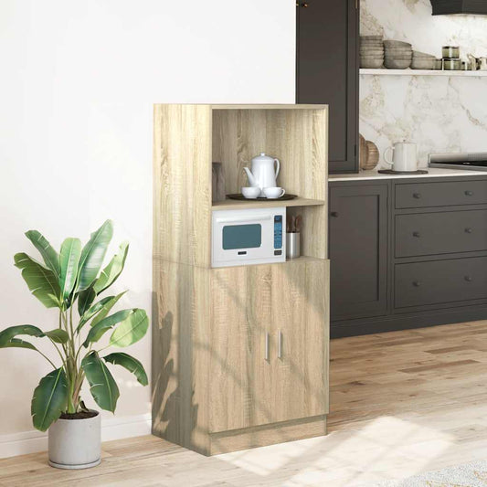 Kitchen Cabinet Sonoma Oak 57x41.5x131.5 cm Engineered Wood